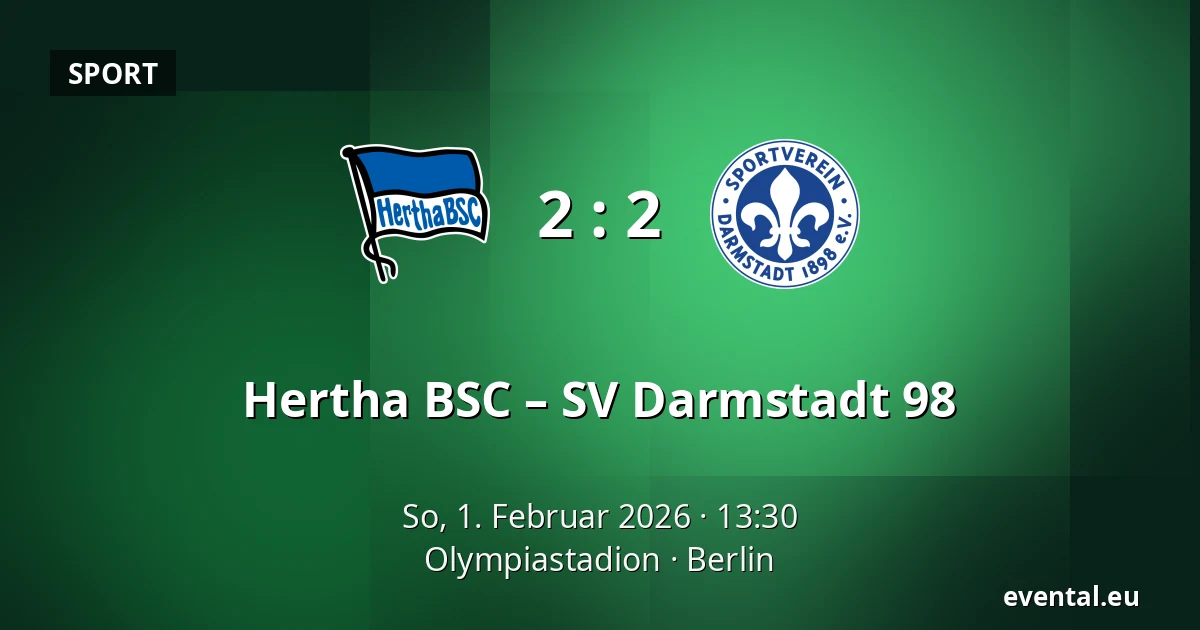 Hertha BSC – SV Darmstadt 98 — Olympiastadion, Berlin