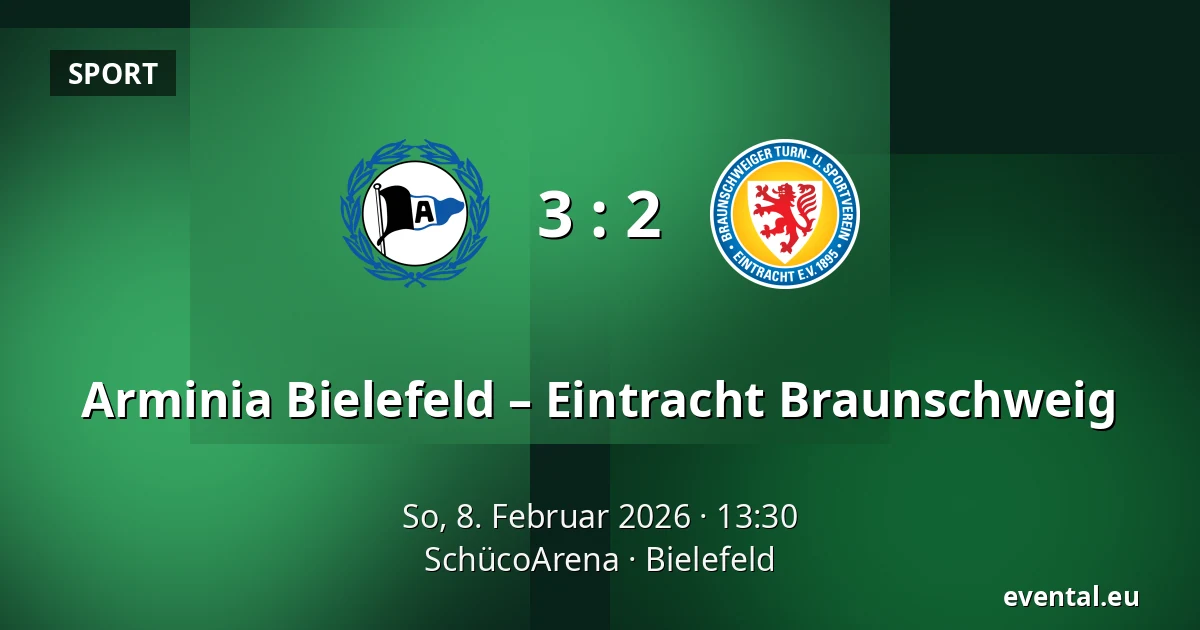 Arminia Bielefeld – Eintracht Braunschweig — SchücoArena, Bielefeld