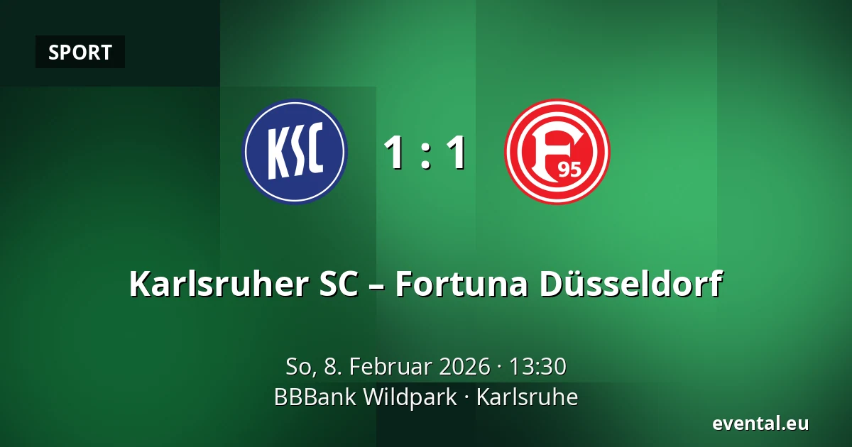 Karlsruher SC – Fortuna Düsseldorf — BBBank Wildpark, Karlsruhe
