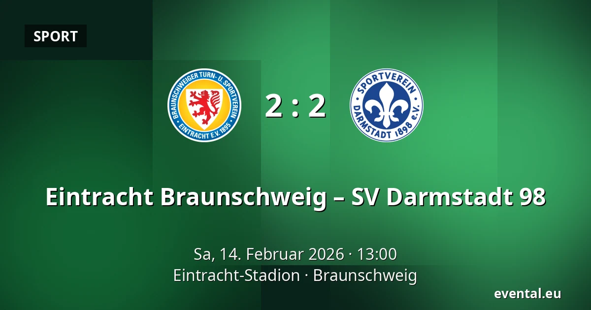 Eintracht Braunschweig – SV Darmstadt 98 — Eintracht-Stadion, Braunschweig