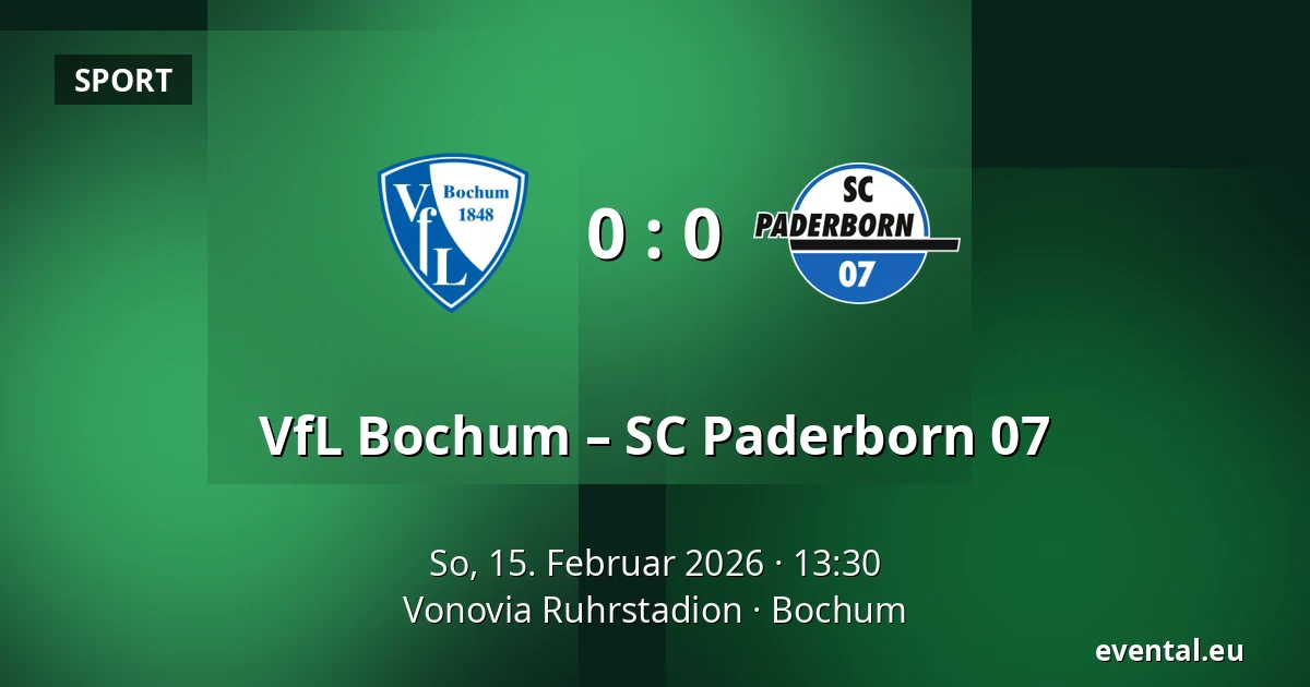VfL Bochum – SC Paderborn 07 — Vonovia Ruhrstadion, Bochum