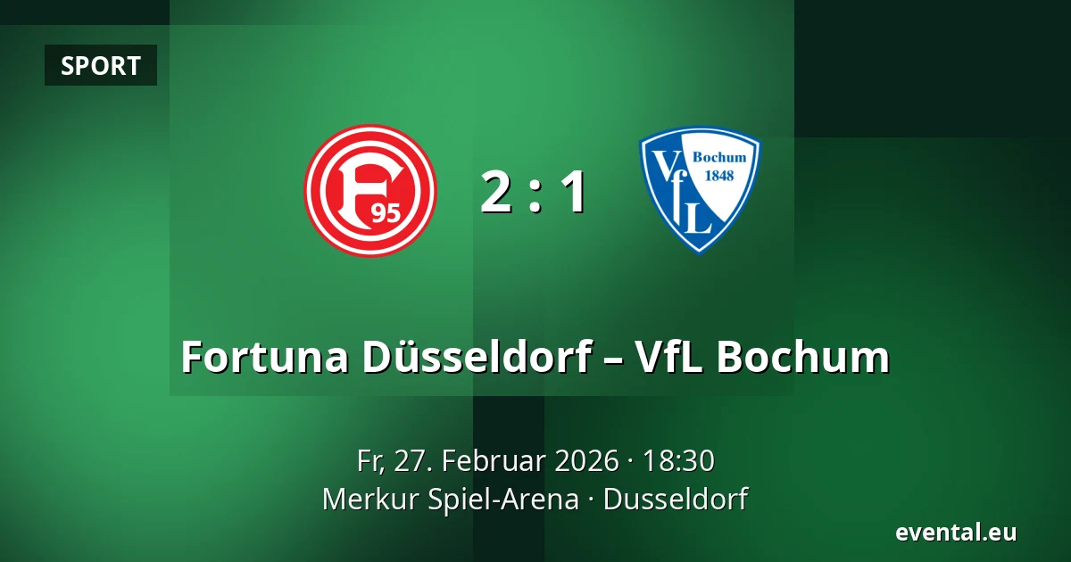 Fortuna Düsseldorf – VfL Bochum — Merkur Spiel-Arena, Dusseldorf