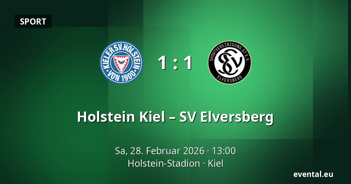 Holstein Kiel – SV Elversberg — Holstein-Stadion, Kiel