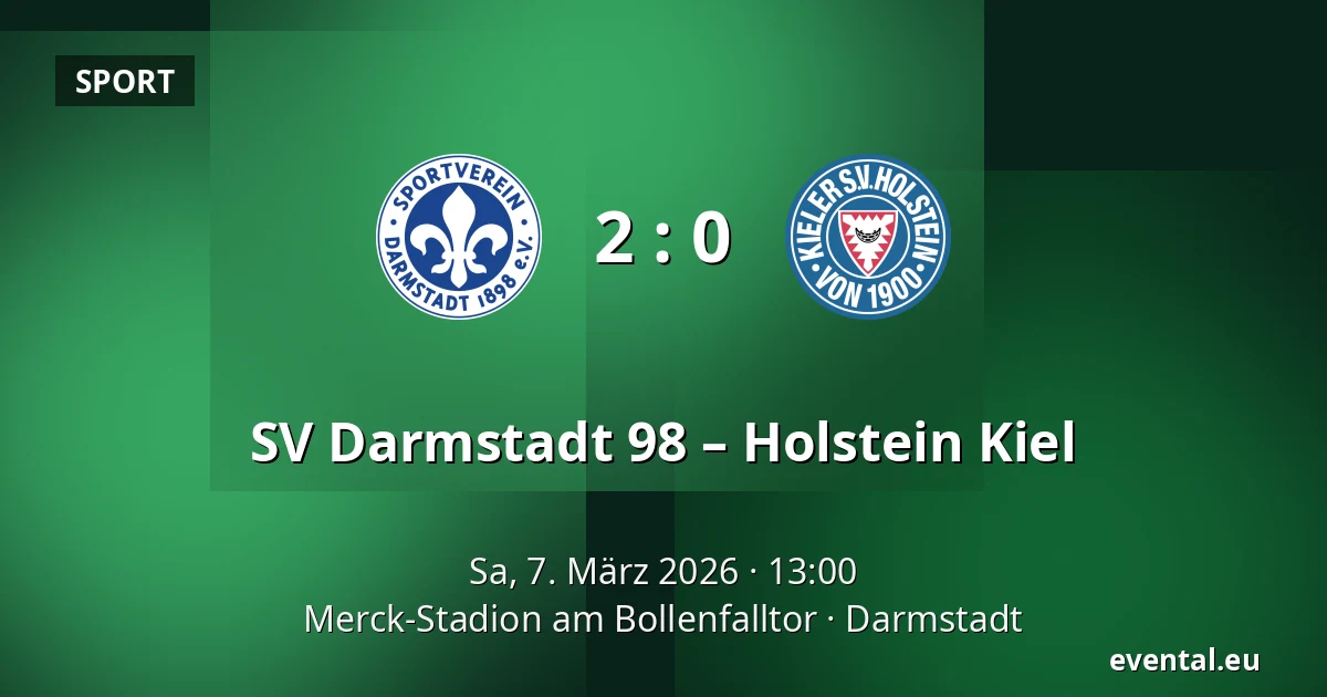 SV Darmstadt 98 – Holstein Kiel — Merck-Stadion am Bollenfalltor, Darmstadt