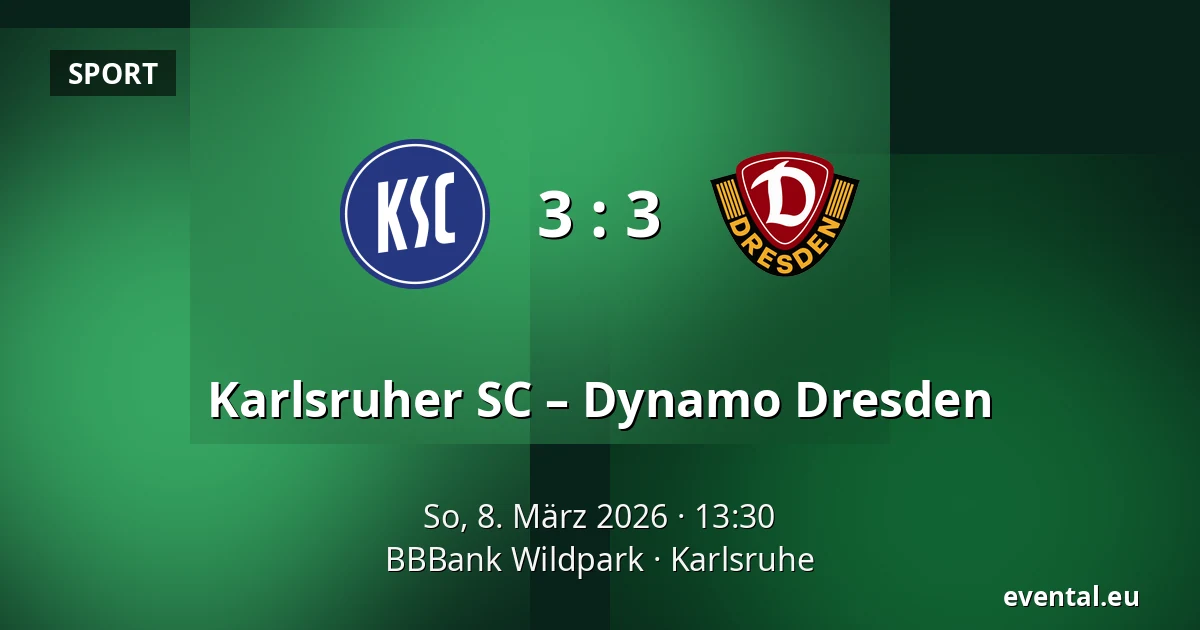 Karlsruher SC – Dynamo Dresden — BBBank Wildpark, Karlsruhe