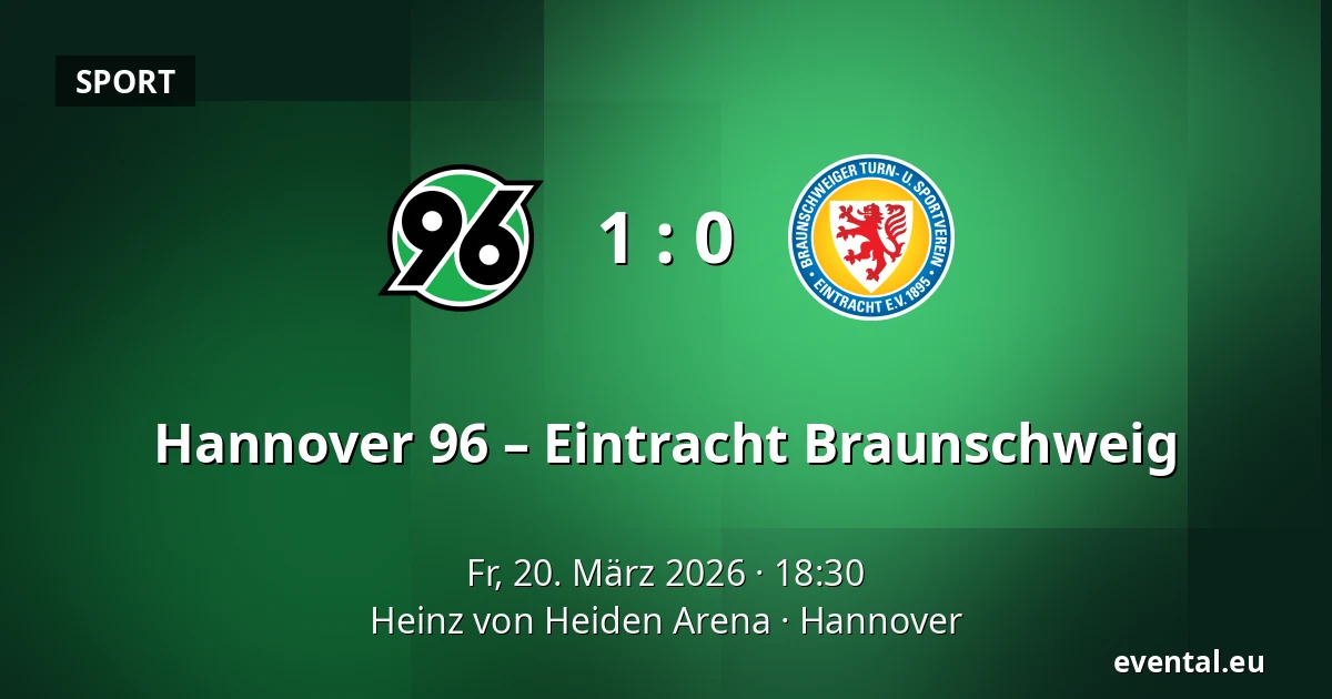 Hannover 96 – Eintracht Braunschweig — Heinz von Heiden Arena, Hannover