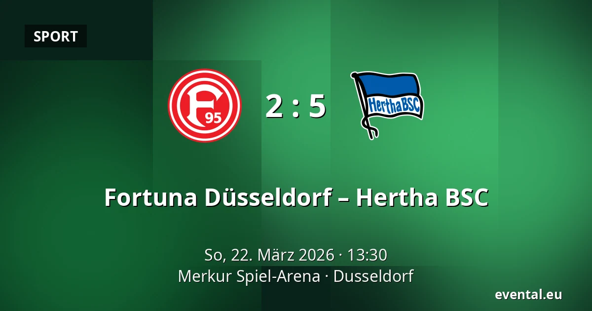 Fortuna Düsseldorf – Hertha BSC — Merkur Spiel-Arena, Dusseldorf
