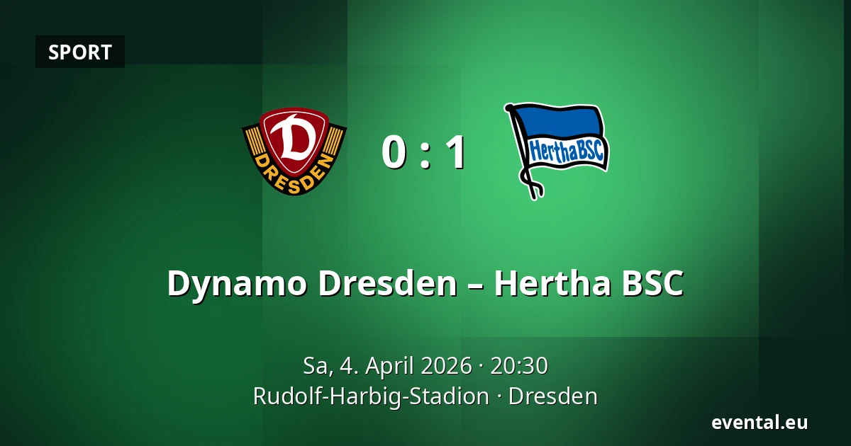 Dynamo Dresden – Hertha BSC — Rudolf-Harbig-Stadion, Dresden