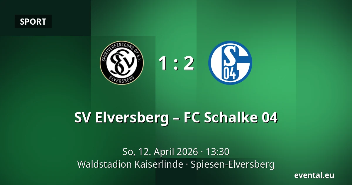 SV Elversberg – FC Schalke 04 — Waldstadion Kaiserlinde, Spiesen-Elversberg
