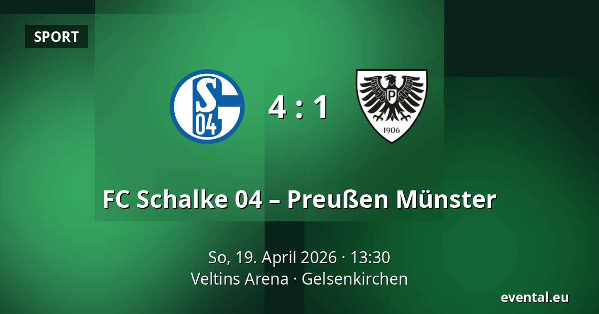 FC Schalke 04 – Preußen Münster — Veltins Arena, Gelsenkirchen