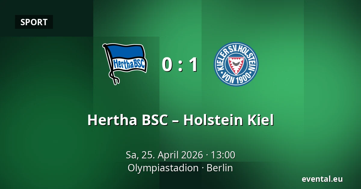 Hertha BSC – Holstein Kiel — Olympiastadion, Berlin