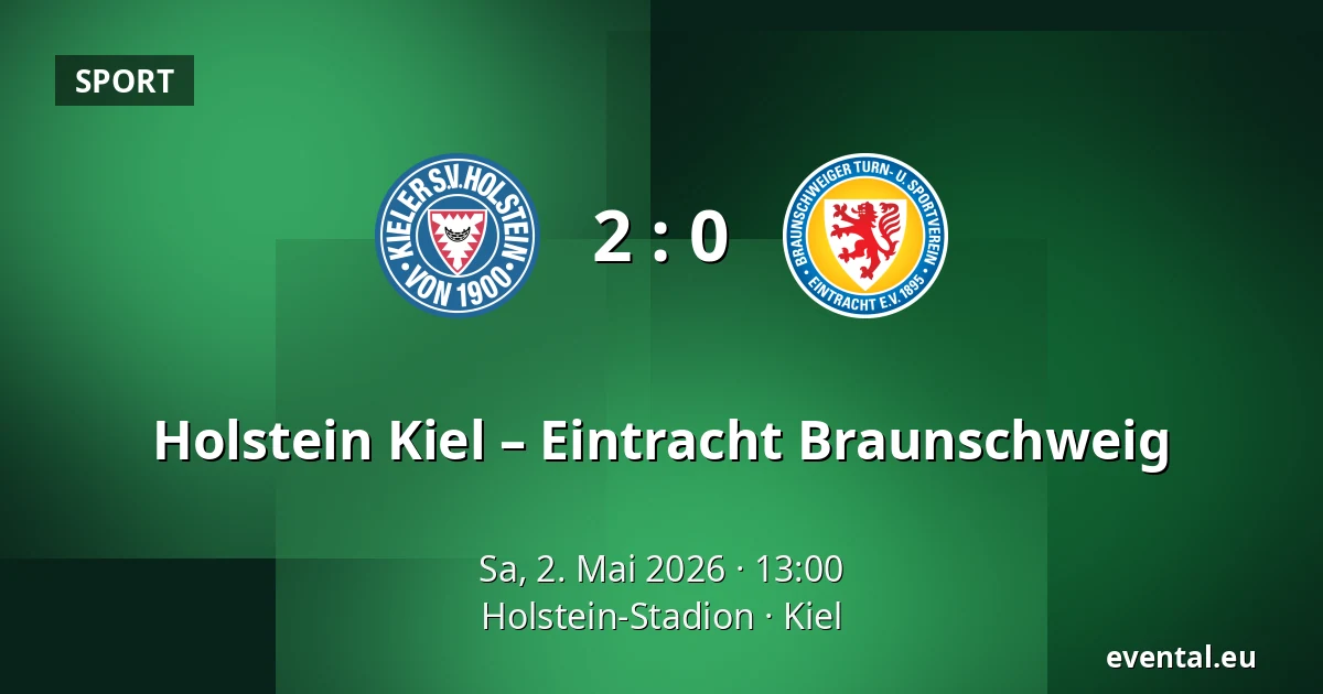 Holstein Kiel – Eintracht Braunschweig — Holstein-Stadion, Kiel