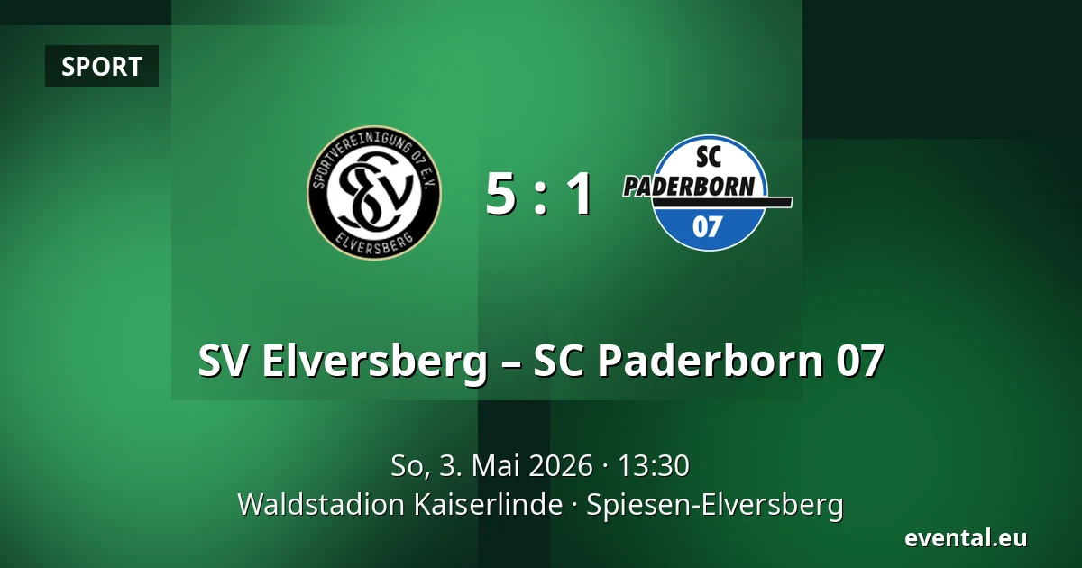SV Elversberg – SC Paderborn 07 — Waldstadion Kaiserlinde, Spiesen-Elversberg