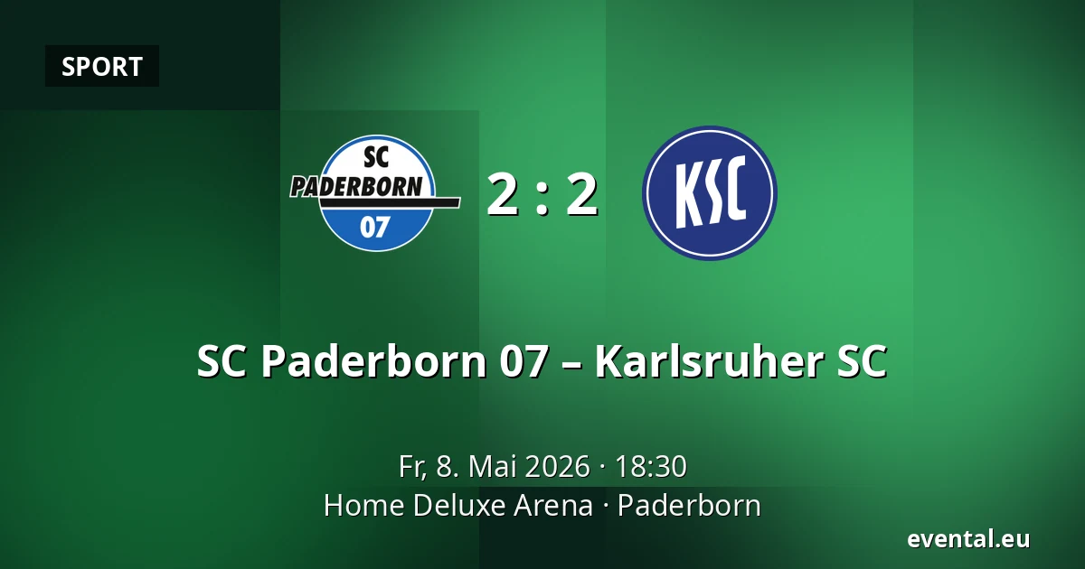 SC Paderborn 07 – Karlsruher SC — Home Deluxe Arena, Paderborn