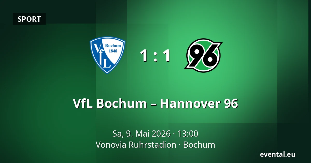 VfL Bochum – Hannover 96 — Vonovia Ruhrstadion, Bochum