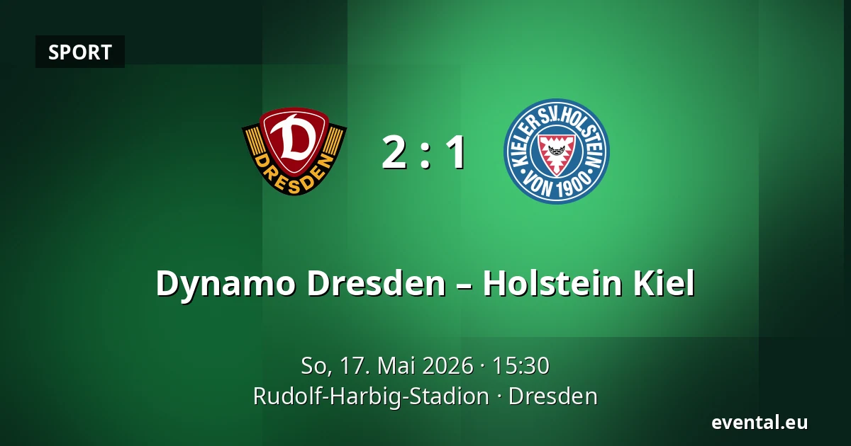 Dynamo Dresden – Holstein Kiel — Rudolf-Harbig-Stadion, Dresden