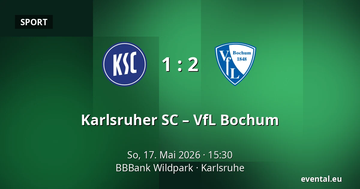 Karlsruher SC – VfL Bochum — BBBank Wildpark, Karlsruhe