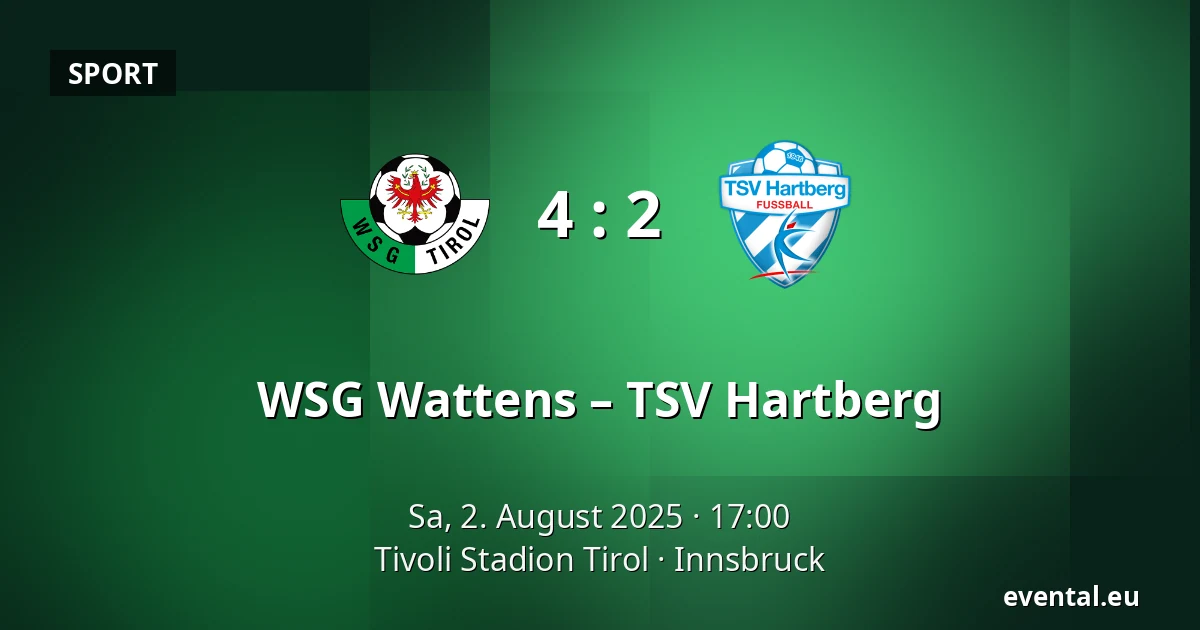 WSG Wattens – TSV Hartberg — Tivoli Stadion Tirol, Innsbruck