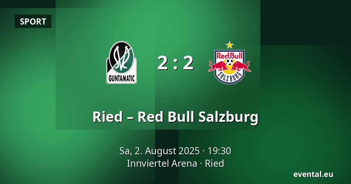 Ried – Red Bull Salzburg — Innviertel Arena, Ried