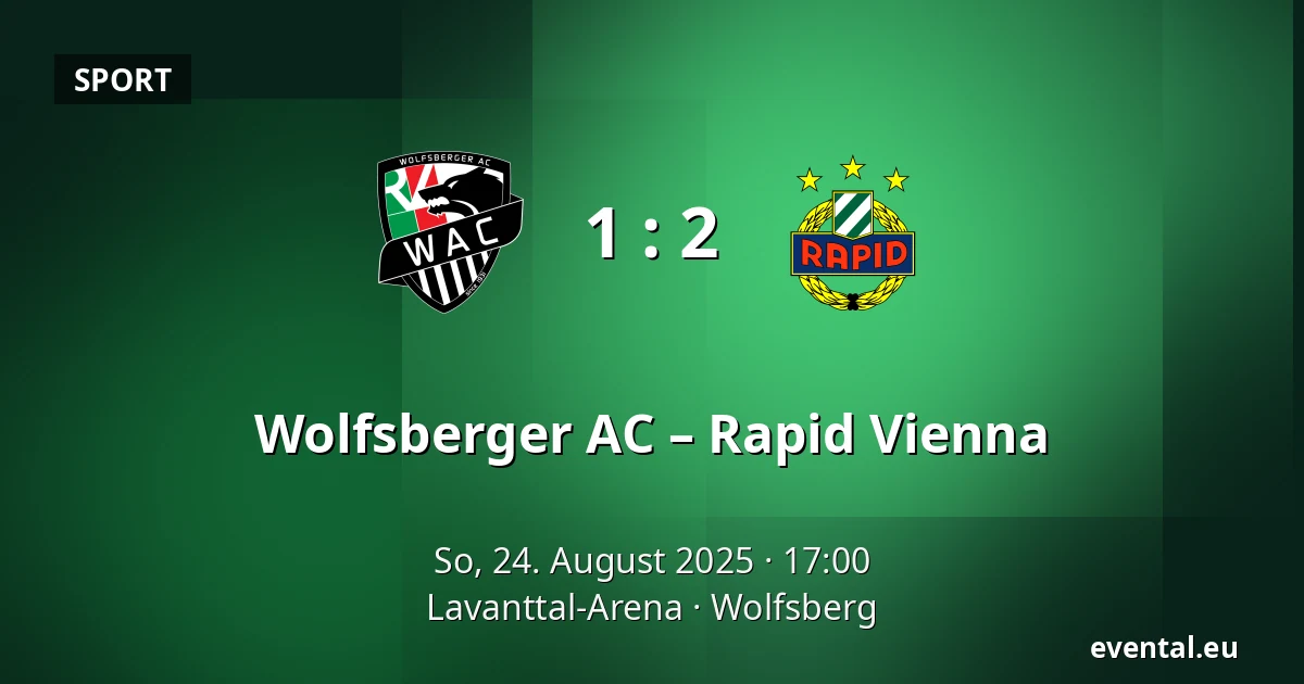 Wolfsberger AC – Rapid Vienna — Lavanttal-Arena, Wolfsberg