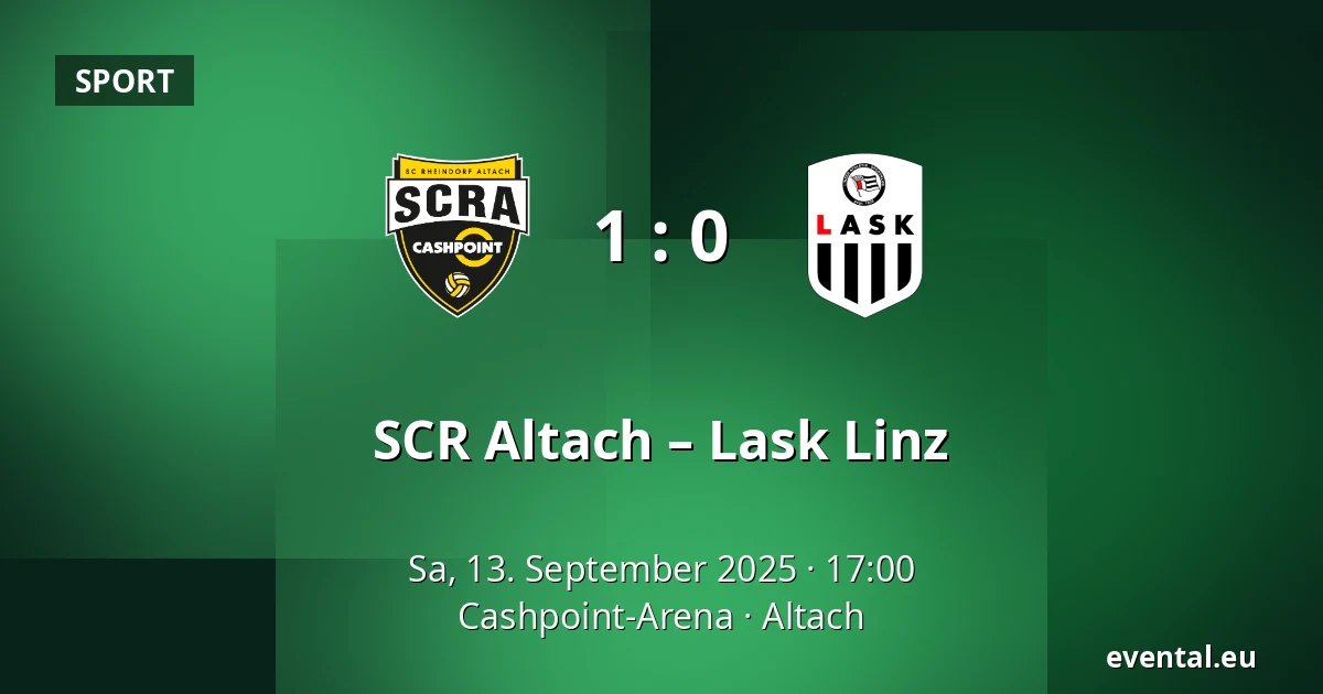 SCR Altach – Lask Linz — Cashpoint-Arena, Altach