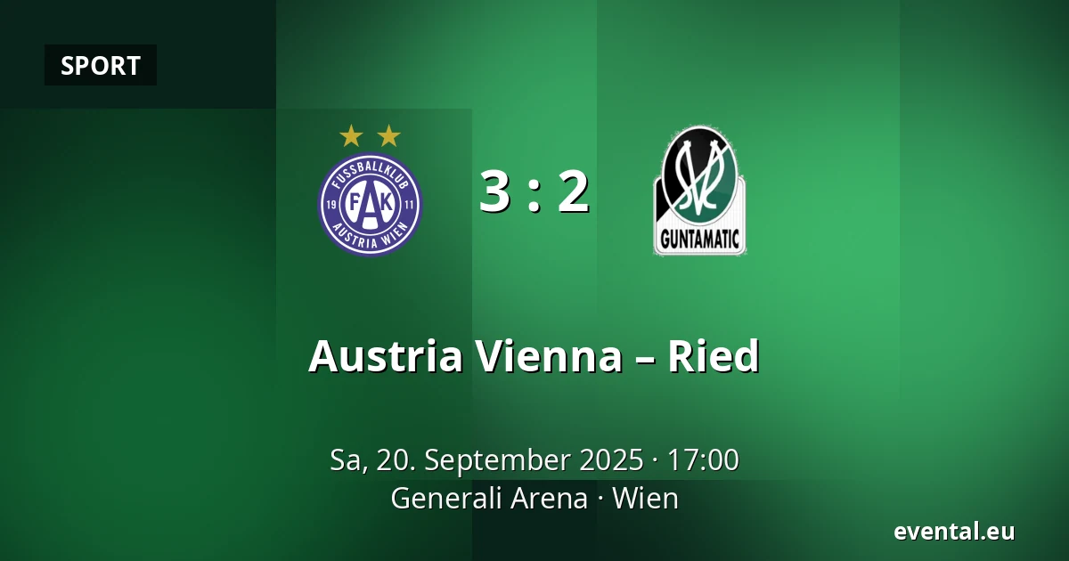 Austria Vienna – Ried — Generali Arena, Wien
