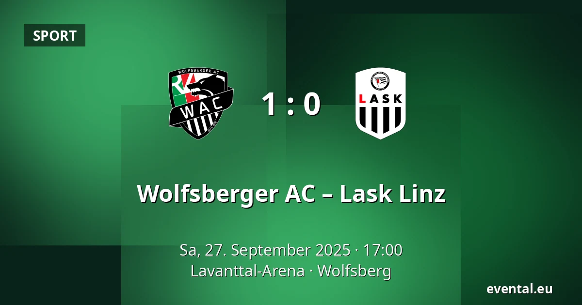 Wolfsberger AC – Lask Linz — Lavanttal-Arena, Wolfsberg