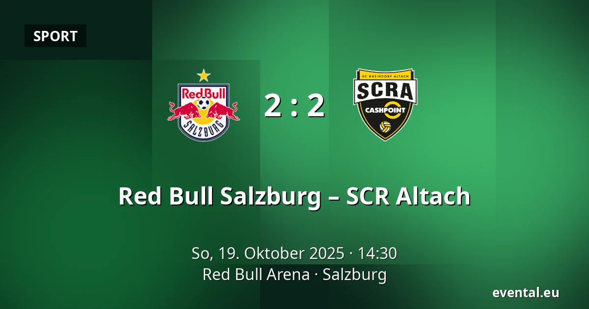 Red Bull Salzburg – SCR Altach — Red Bull Arena, Salzburg