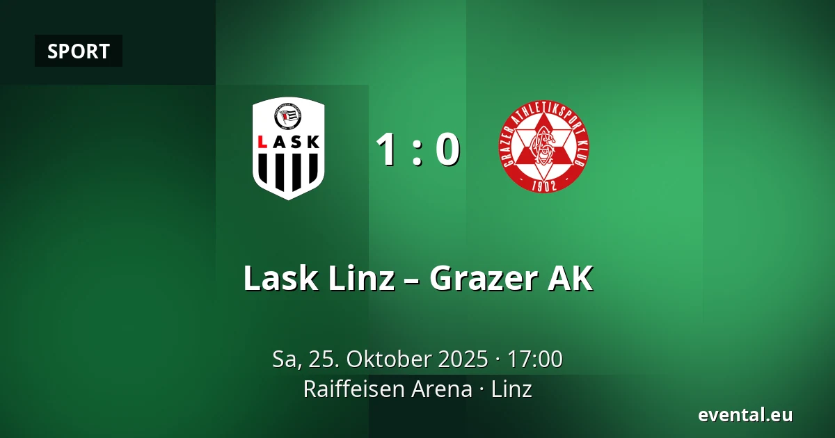Lask Linz – Grazer AK — Raiffeisen Arena, Linz