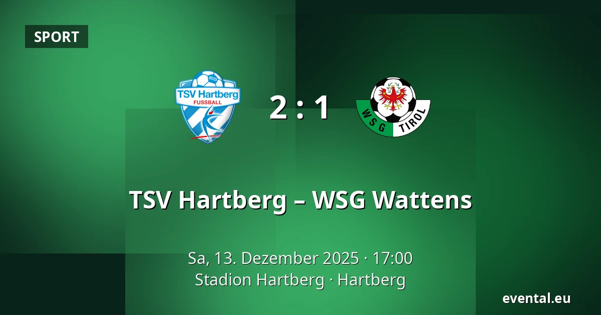 TSV Hartberg – WSG Wattens — Stadion Hartberg, Hartberg