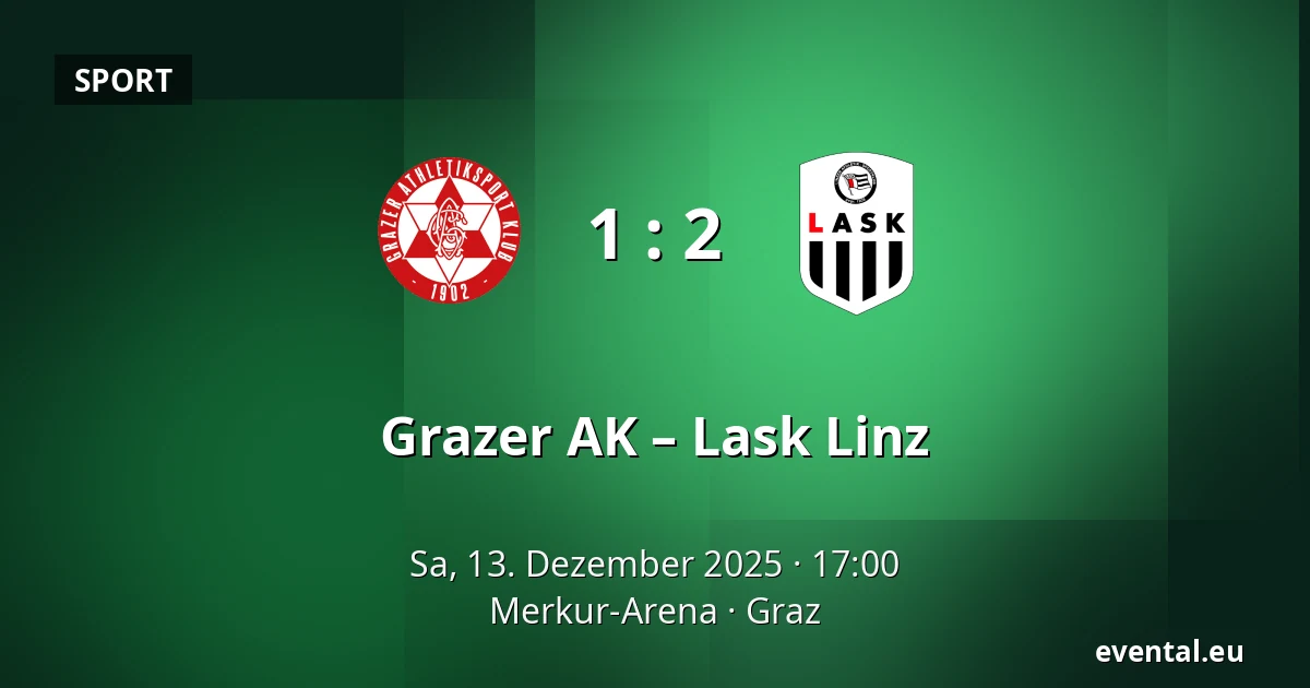 Grazer AK – Lask Linz — Merkur-Arena, Graz