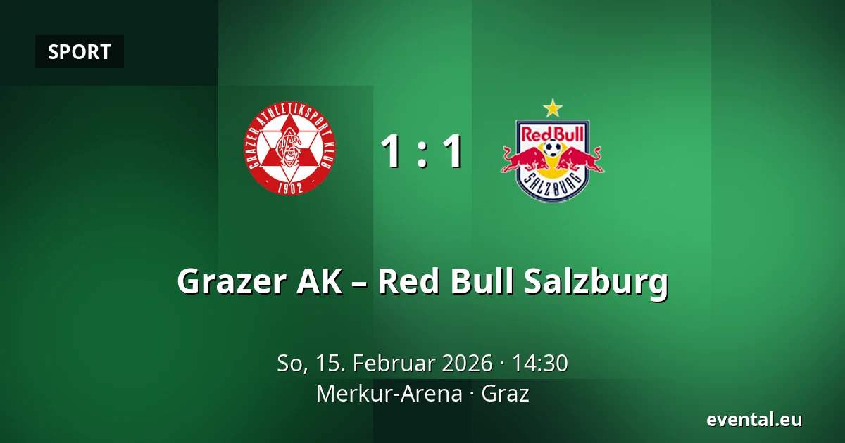 Grazer AK – Red Bull Salzburg — Merkur-Arena, Graz
