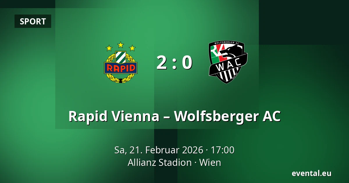 Rapid Vienna – Wolfsberger AC — Allianz Stadion, Wien
