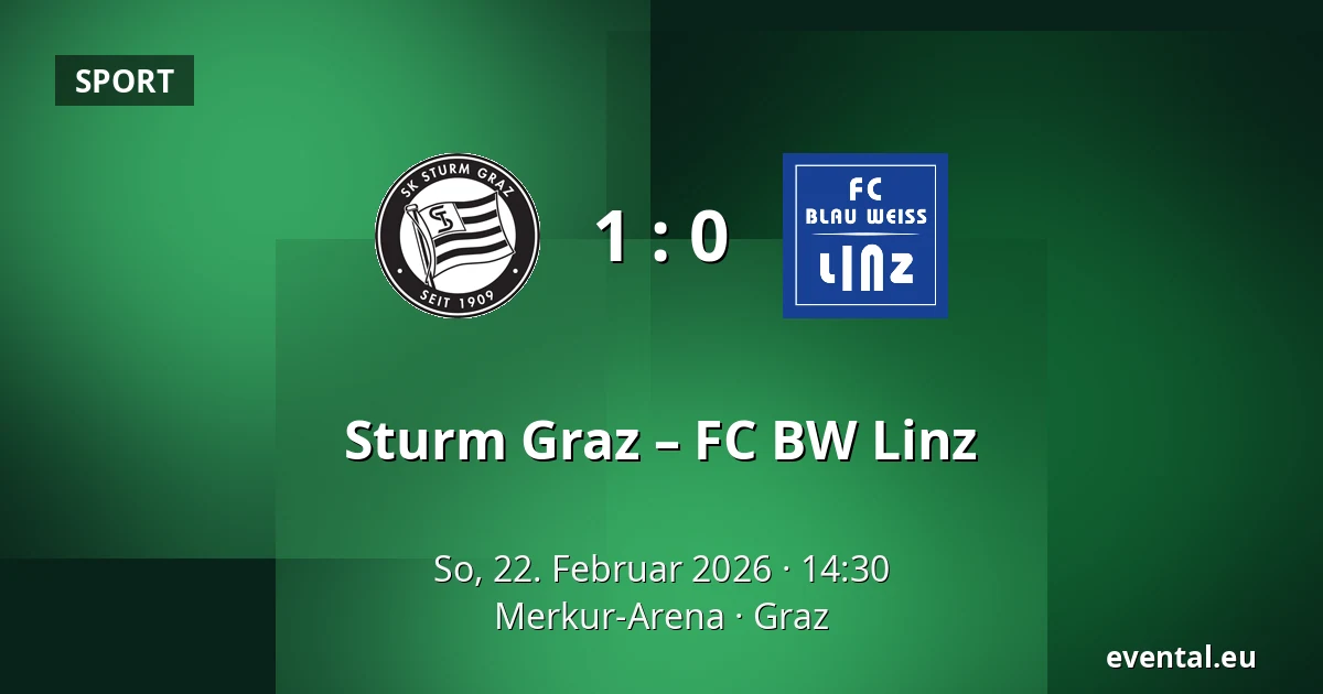 Sturm Graz – FC BW Linz — Merkur-Arena, Graz