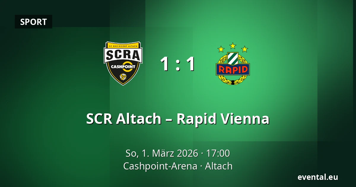 SCR Altach – Rapid Vienna — Cashpoint-Arena, Altach