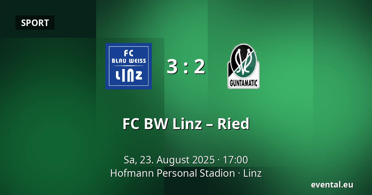 FC BW Linz – Ried — Hofmann Personal Stadion, Linz