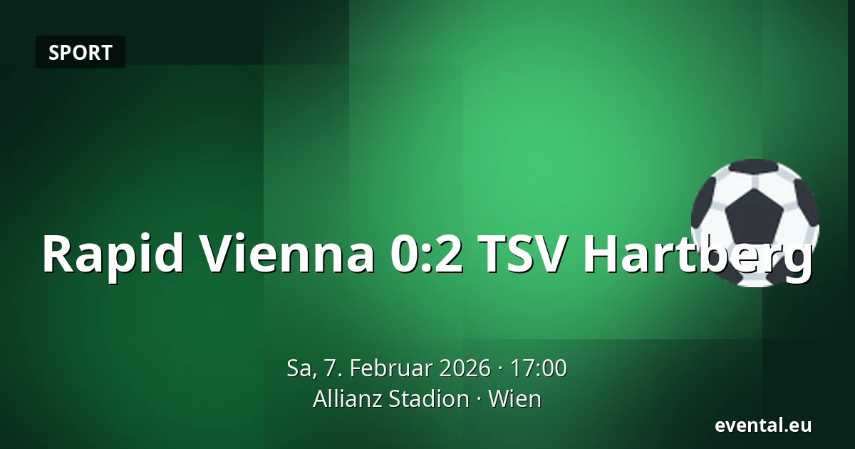 Rapid Vienna – TSV Hartberg — Allianz Stadion, Wien