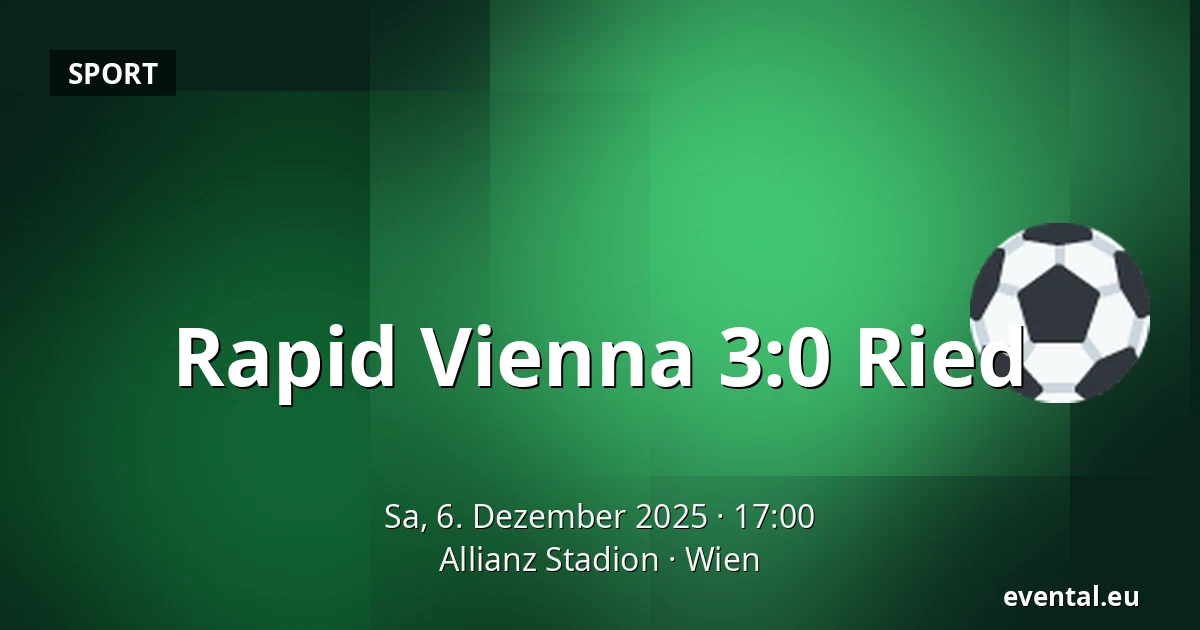 Rapid Vienna – Ried — Allianz Stadion, Wien
