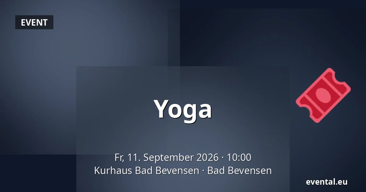Yoga — Kurhaus Bad Bevensen, Bad Bevensen