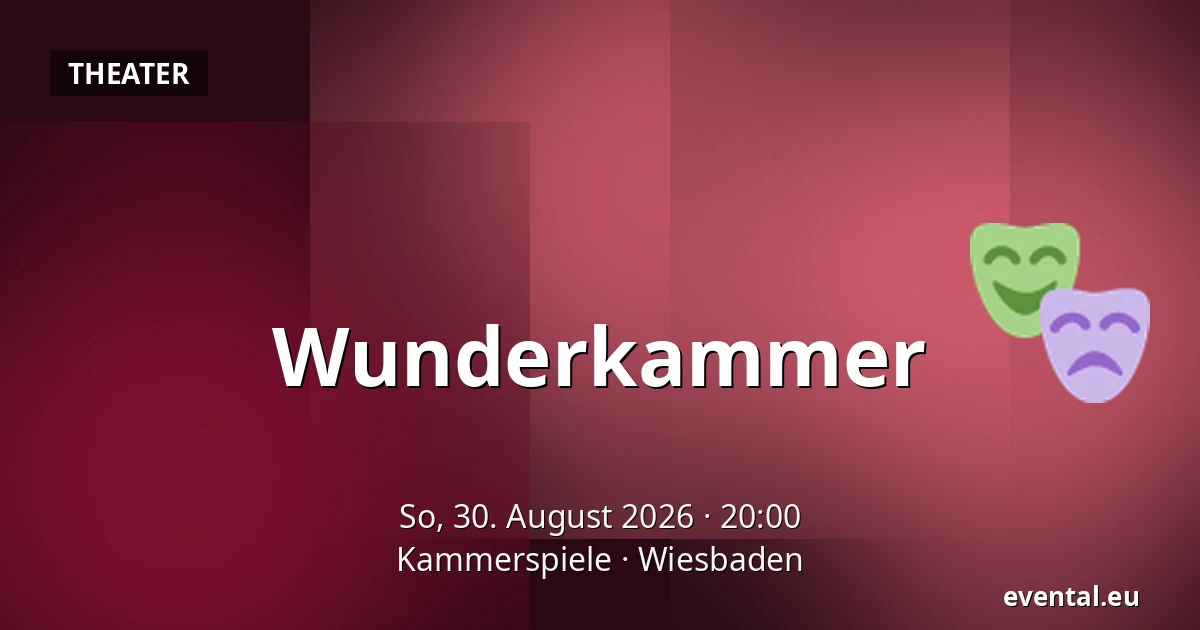 Wunderkammer — Kammerspiele, Wiesbaden