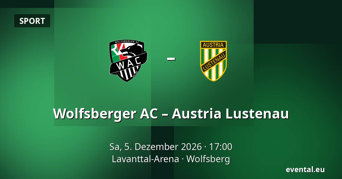 Wolfsberger AC – Austria Lustenau — Lavanttal-Arena, Wolfsberg