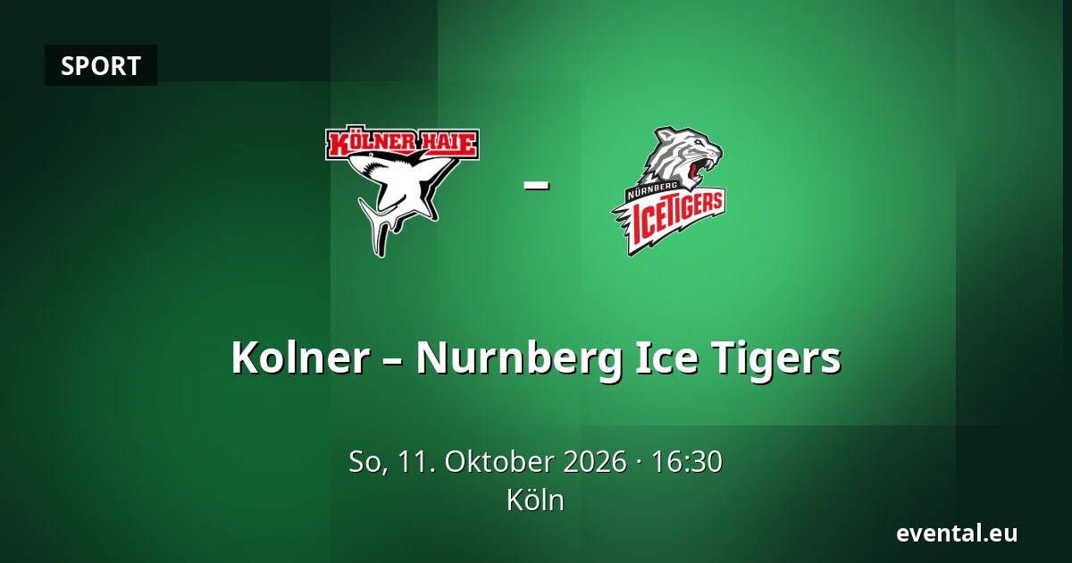 Kolner – Nurnberg Ice Tigers — Köln