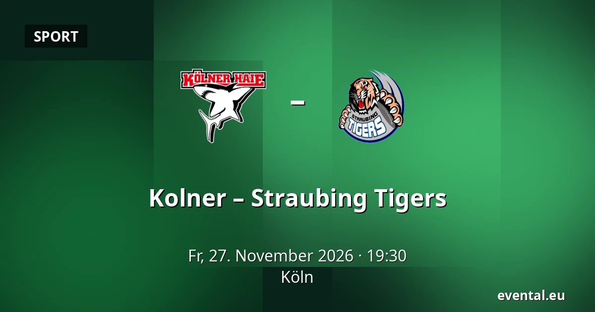 Kolner – Straubing Tigers — Köln