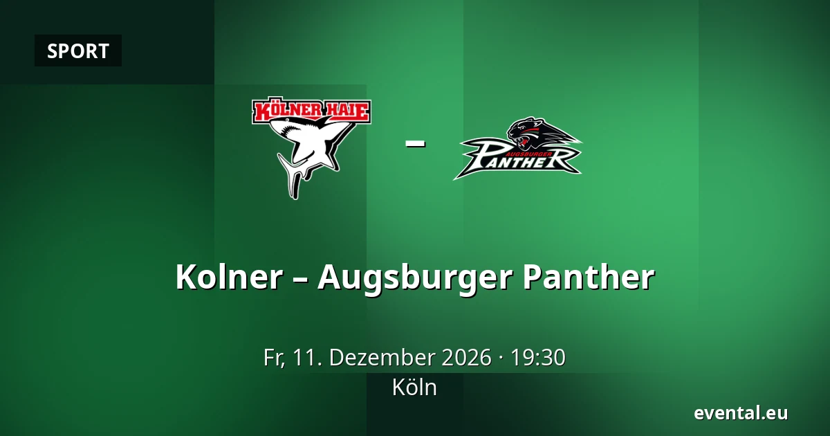 Kolner – Augsburger Panther — Köln