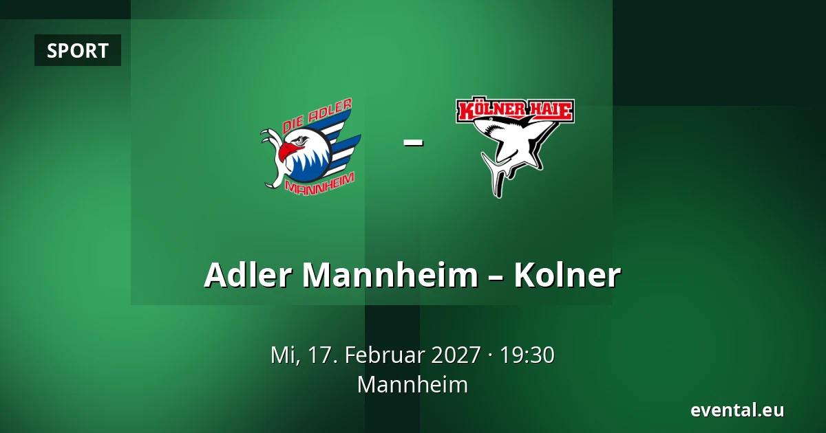 Adler Mannheim – Kolner — Mannheim