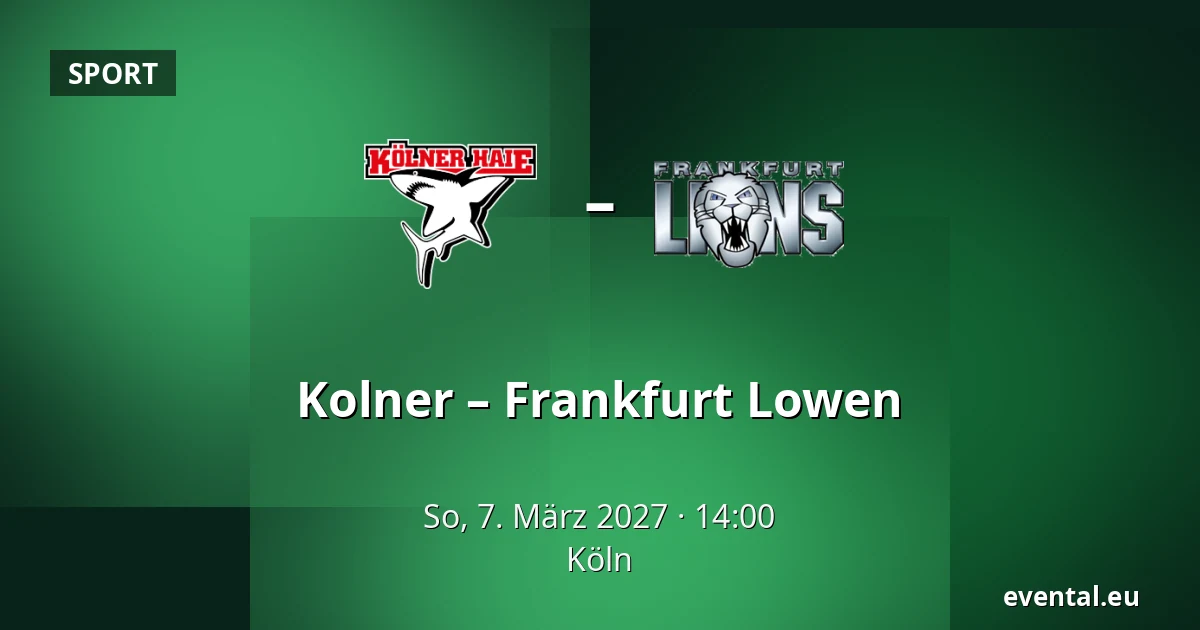 Kolner – Frankfurt Lowen — Köln