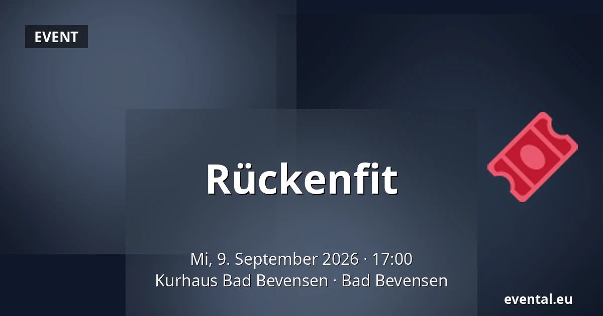 Rückenfit — Kurhaus Bad Bevensen, Bad Bevensen