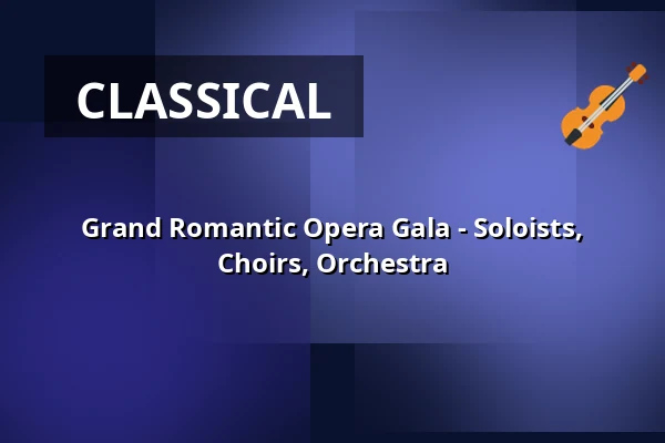 Grand Romantic Opera Gala - Soloists, Choirs, Orchestra — Stadthalle Wetzlar, Wetzlar