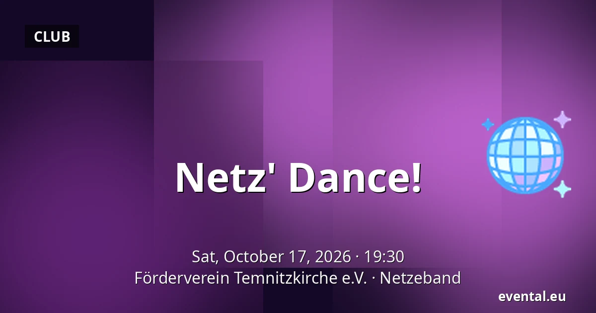 Netz' Dance! — Förderverein Temnitzkirche e.V., Netzeband