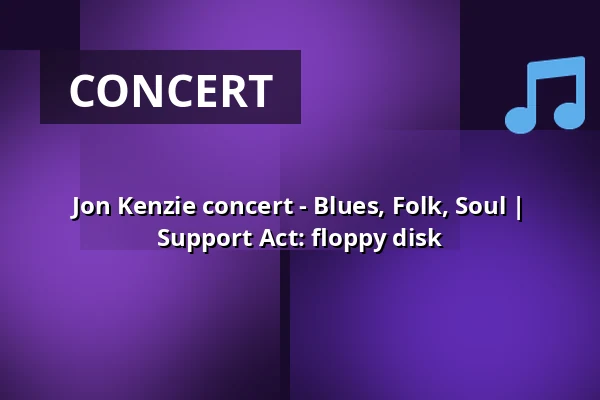 Jon Kenzie concert - Blues, Folk, Soul | Support Act: floppy disk — ART Stalker - Kunst+Bar+Events, Berlin